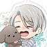 Yuri!! on Ice El Cute Trading Acrylic Keyholders: Victor Nikiforov & Makkachin