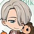 Yuri!!! on Ice x Cheburashka Acrylic Keychain: Victor Nikiforov with Cheburashka