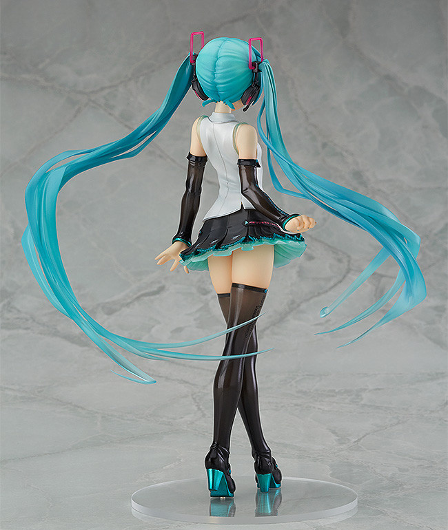 A 1/8th scale figure of Hatsune Miku V4X, the upgraded voice synthesizer th...