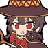 KonoSuba 2 CharaRIDE Seoware Megumin Rubber Strap: Chomusuke on Megumin