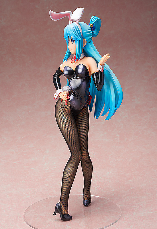 The beautiful goddess from a different world: Aqua wearing a bunny girl out...