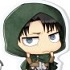 Shingeki no Kyojin Chimi Acrylic Keychain: Levi