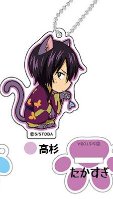 главная фотография Stand Mini Acrylic Keychain Gintama Cat Series: Shinsuke Takasugi