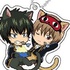 Stand Mini Acrylic Keychain Gintama Cat Series: Hijikata & Okita