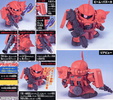 фотография SD Gundam BB Senshi MS-06S Char's Custom Zaku II