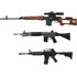 Realistic Rifle Plastic Model (3 Types)