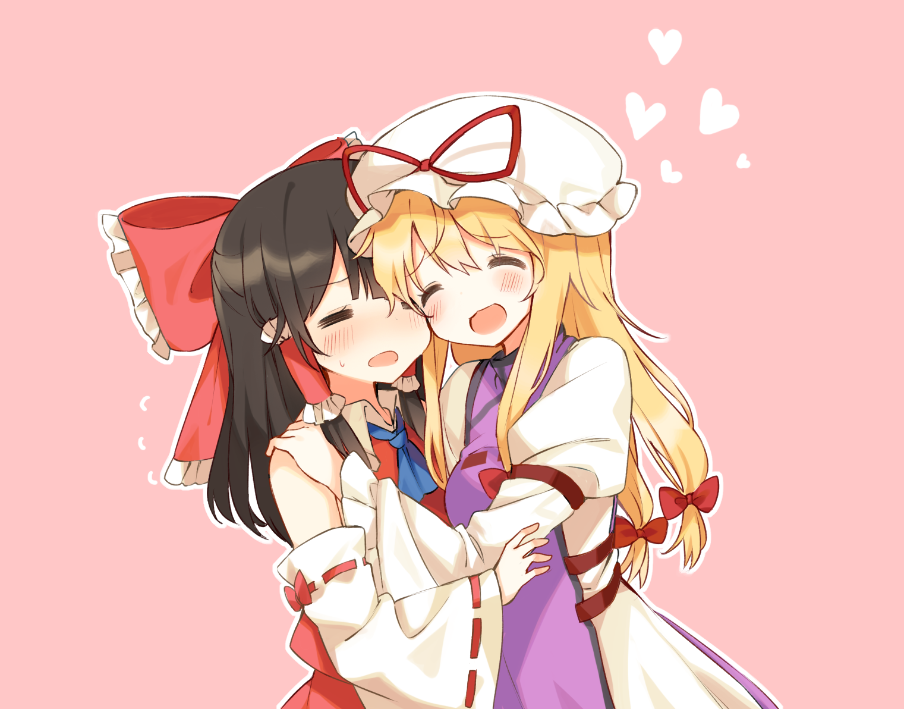 Юри 18. Рейму Хакурей Юри. Yukari Yakumo and reimu hakurei. Touhou reimu Yuri. Юкари Якумо и Рейму Хакурей.