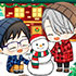 Yuri!!! on Ice Christmas keychain