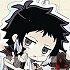 Bungo Stray Dogs Acrylic Keychain Coffee Cup: Port Mafia: Akutagawa Ryuunosuke