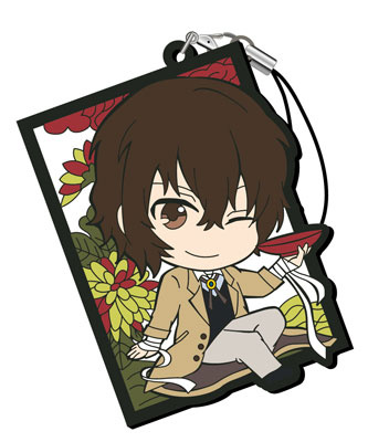 главная фотография Bungo Stray Dogs - Toji Colle Rubber Strap -Hanafuda Design-: Osamu Dazai