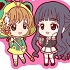 Cardcaptor Sakura Clear Card Deka Rubber Strap 02: Sakura & Tomoyo