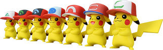 фотография Pokemon MonColle EX 20th Anniversary Satoshi no Pikachu: Pikachu Sun & Moon hat ver.