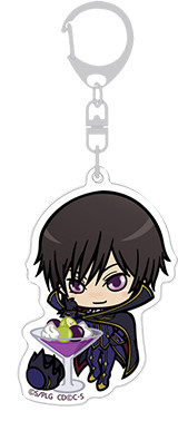 главная фотография Code Geass Hangyaku no Lelouch II Handou mogumogu Acrylic Keyholder: Lelouch Lamperouge Zero Ver.