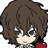 Bungo Stray Dogs Rubber Mascot (Set): Osamu Dazai Set B