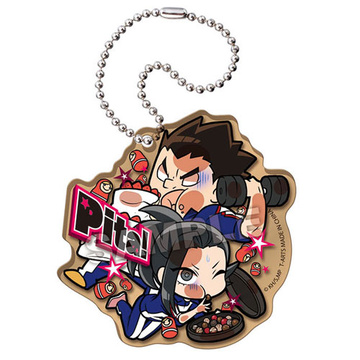 главная фотография Pita! Deforme ~My Hero Academia Genkai Toppa~ Acrylic Keychain: Momo Yaoyorozu & Rikidou Satou