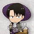 Shingeki no Kyojin 3 x Animate Cafe Mini character Illustration Acrylic Stand: Levi Ackerman