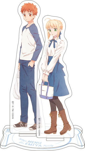 главная фотография Emiya-san Chi no Kyou no Gohan Acrylic Stand: Shirou & Saber