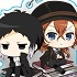 Bungo Stray Dogs DEAD APPLE Nayamun Acrylic Keychain: Akutagawa & Nakahara