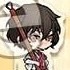 Bungou Stray Dogs Mayoi Kaikitan Acrylic Keychain: Osamu Dazai