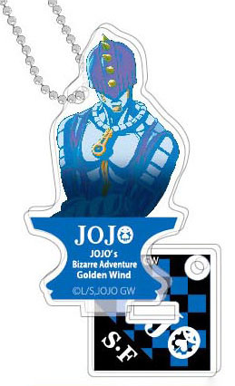 главная фотография JoJo's Bizarre Adventure Golden Wind Stand Mini Acrylic Keychain: Sticky Fingers