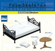 фотография Pose Skeleton Accessory Sleeping Set