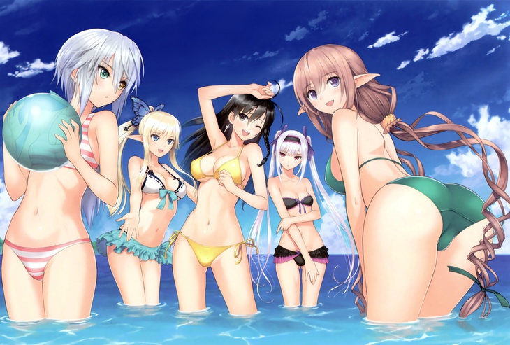 Anime invisible bikini