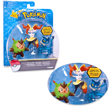 главная фотография Pokemon Quilladin & Braixen & Frogadier Set
