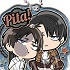 Pita! Deforme Attack on Titan Season3 Acrylic Keychain Vol.2: Eren and Levi