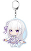 фотография Re: Zero Kara Hajimeru Isekai Seikatsu Puni Character Deka Keychain: Emilia