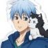 Kuroko no Basket Acrylic Stand -With a Dog & Cat-: Kuroko Tetsuya