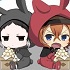 Gyugyutto Acrylic Keychain Bungou Stray Dogs Bunny Ear ver.: Akutagawa & Nakahara