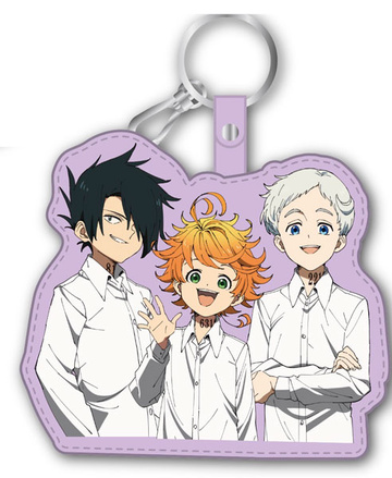 главная фотография Yakusoku no Neverland PU Keychain: Emma & Norman & Ray