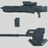 M.S.G Modeling Support Goods Weapon Unit MW05 Battle Ax Long Rifle