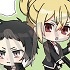 Bungo Stray Dogs Clear Candy Acrylic Keychain: Akutagawa & Higuchi