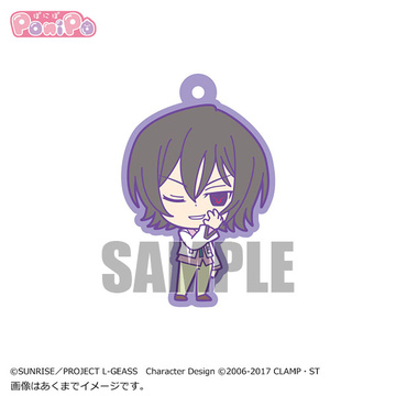 главная фотография Code Geass: Lelouch of the Rebellion Ponipo Trading Rubber Strap: Lelouch Geass Activated Ver.