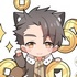 Full-time Master Q Edition Lucky Cat Acrylic Keychain: Xu Boyuan