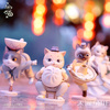 фотография Lovely Cats' Emakimono Gabyou Gasou Trading Figure Vol.2 Kouran Gasha Set: Bun Bun