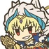 Fate/Grand Order Pinched Keychain: Caster/Gilgamesh