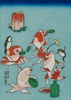 фотография miniQ Utagawa Kuniyoshi no Kingyozukushi Sake no Zashiki: Nonbee