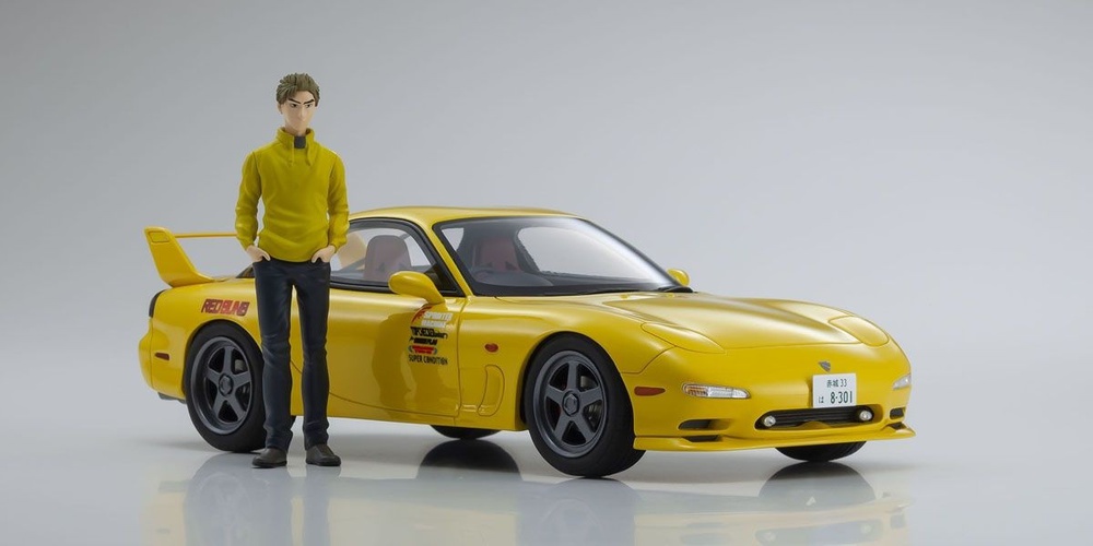 New Initial D The Movie Mazda RX-7 FD3S W/ Keisuke Takahashi Figure.