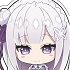 Re:ZERO -Starting Life in Another World- Big Acrylic Keychain: Emilia