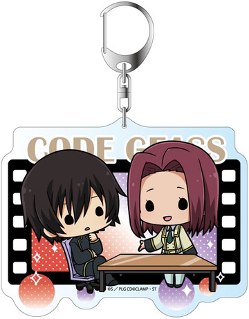 главная фотография Code Geass: Lelouch of the Rebellion Deka Keychain Chara Teiru: Lelouch & Kallen