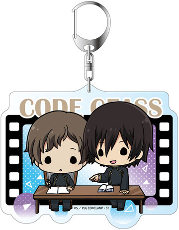 главная фотография Code Geass: Lelouch of the Rebellion Deka Keychain Chara Teiru: Lelouch & Rolo