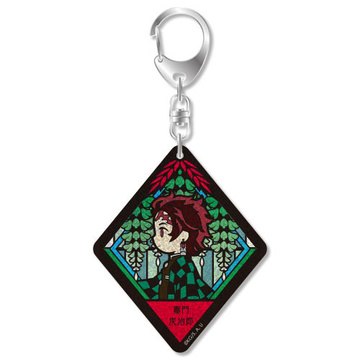 главная фотография VETCOLO Demon Slayer Glitter Acrylic Keychain: Kamado Tanjirou