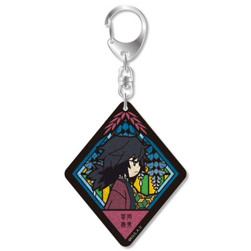 главная фотография VETCOLO Demon Slayer Glitter Acrylic Keychain: Tomioka Giyuu