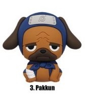 главная фотография Naruto 3D Foam Bag Clip Series 3: Pakkun