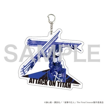 главная фотография Attack on Titan Deka Acrylic Keychain MANGEKYO: Mikasa