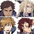 Chara Acrylic Figure Log Horizon Collapse of the Round Table: Karashin & Michitaka & Isaac & William