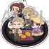 Shingeki no Kyojin x GraffArt Cafe Deka Acrylic Keychain: Reiner & Pieck & Gabi & Falco