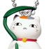 Natsume Yuujinchou Nyanko-sensei Rainy day mascot: Leaf umbrella and Nyanko-sensei